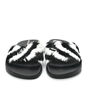 VALENTINO GARAVANI Rubber Feather Slide Sandals